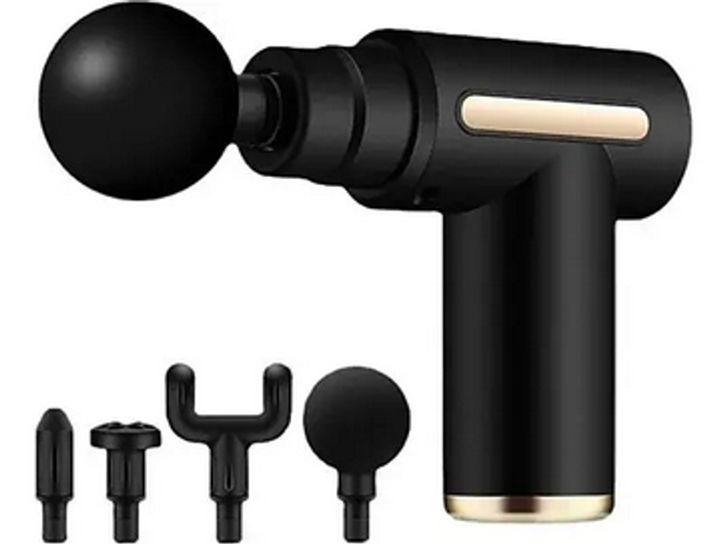 Mini pistola de masaje combinada de tres unidades